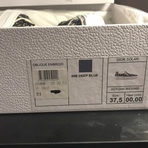 Dior Solar, Deep Blue, Size 37,5